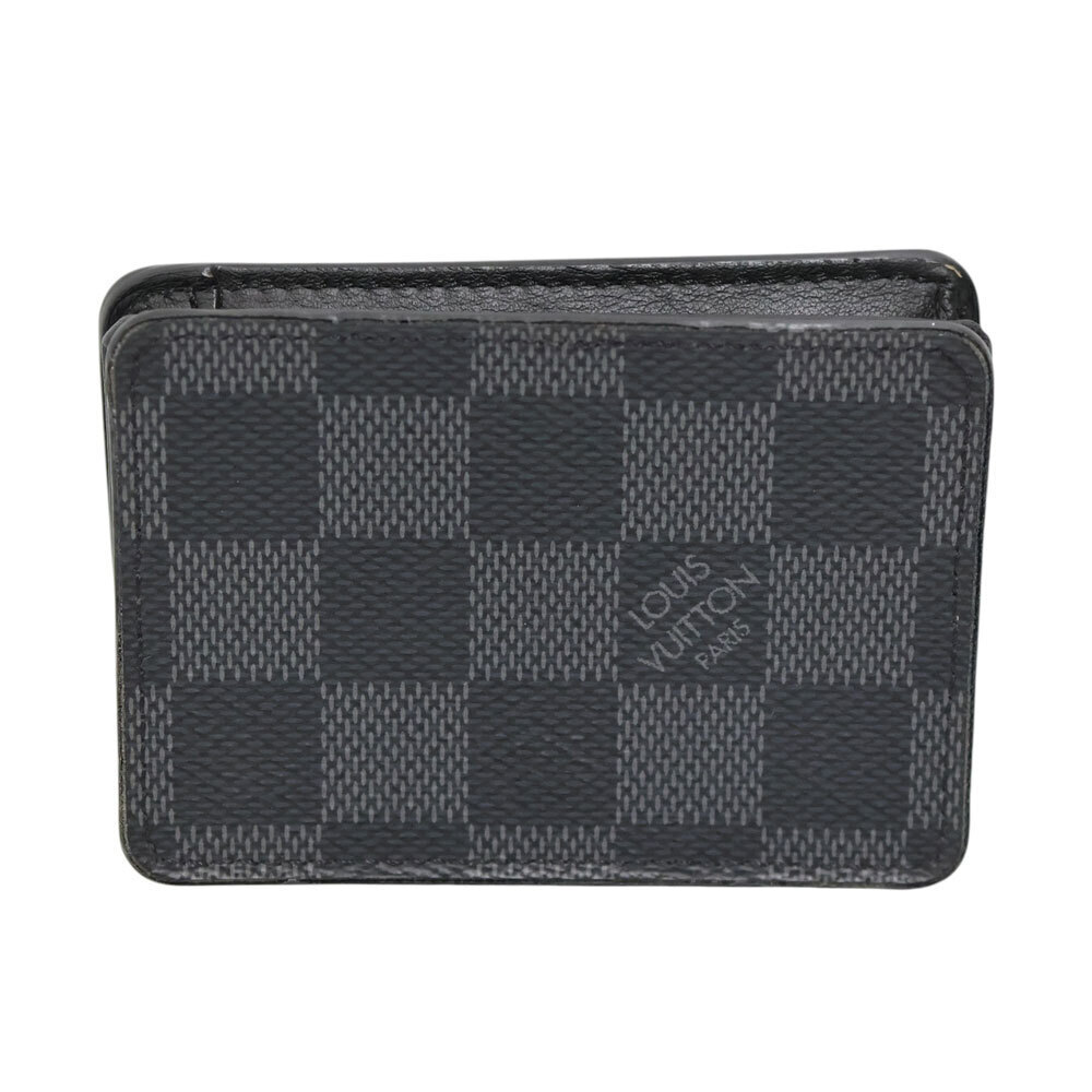 Louis Vuitton Coin Purse Leather Black